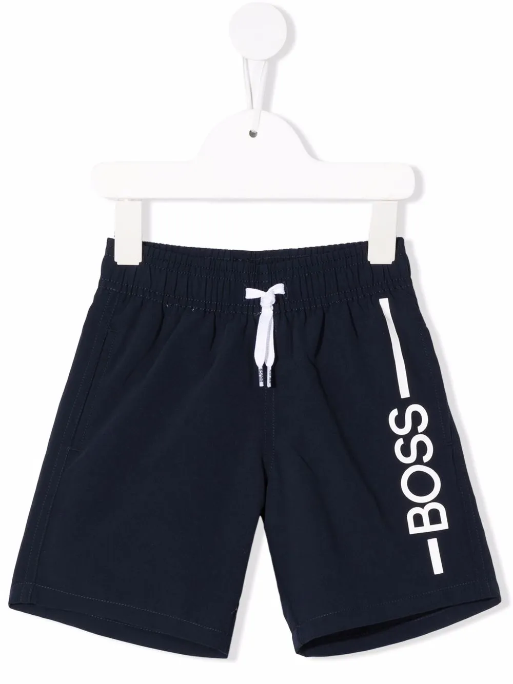 

BOSS Kidswear shorts de playa con logo estampado - Azul