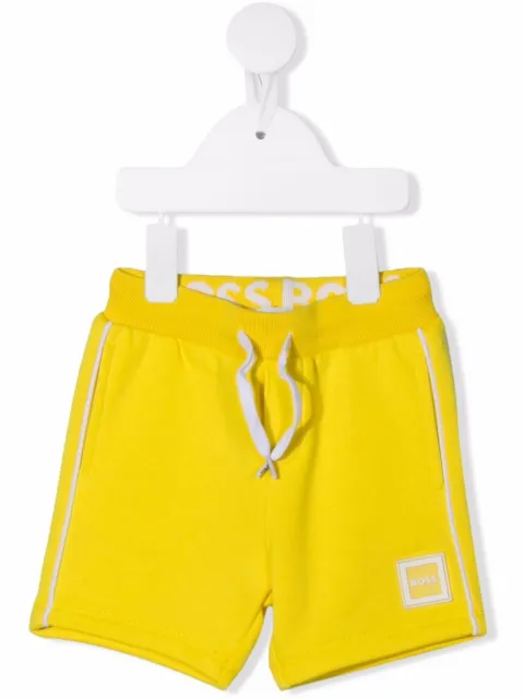 BOSS Kidswear logo-patch track shorts