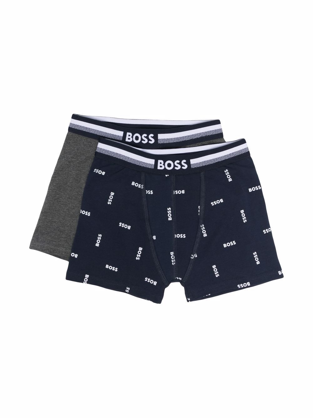 BOSS Kidswear logo-waisband boxers (set of 2) - Blue