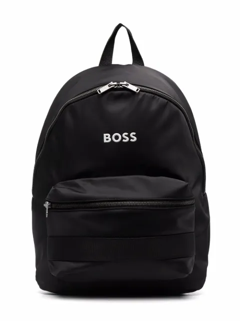 Boss Kids شنطة ظهر بنقش شعار الماركة