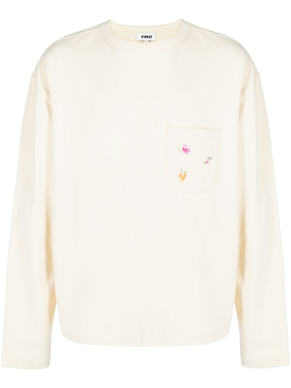 

YMC pocket-detail crew neck sweatshirt - Neutrals