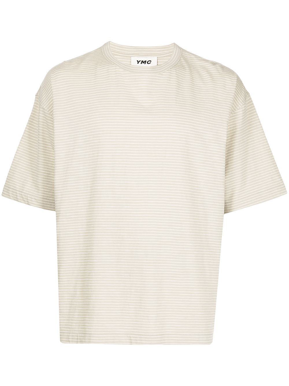 

YMC striped cotton T-shirt - Neutrals