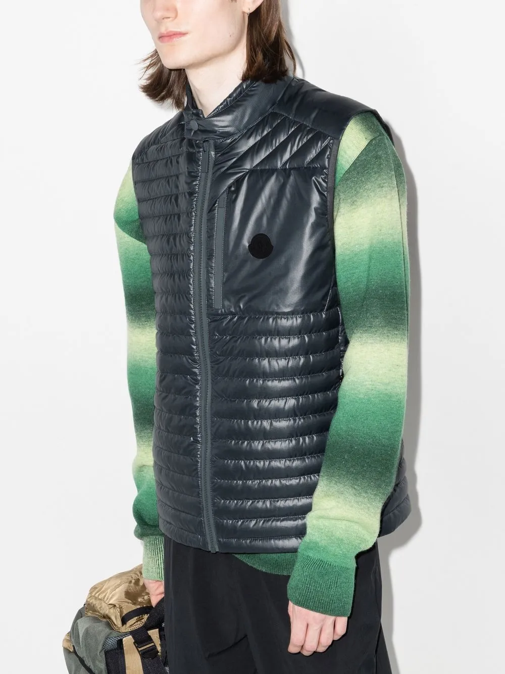 Moncler Bodywarmer met rits - Blauw