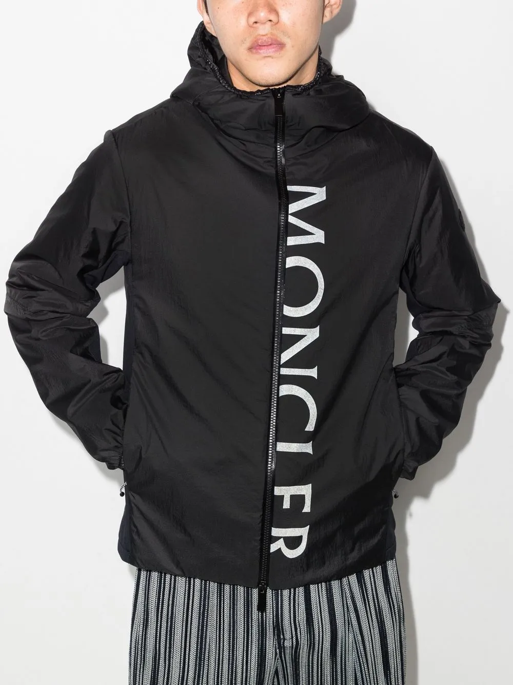 Moncler Windjack met rits - Zwart