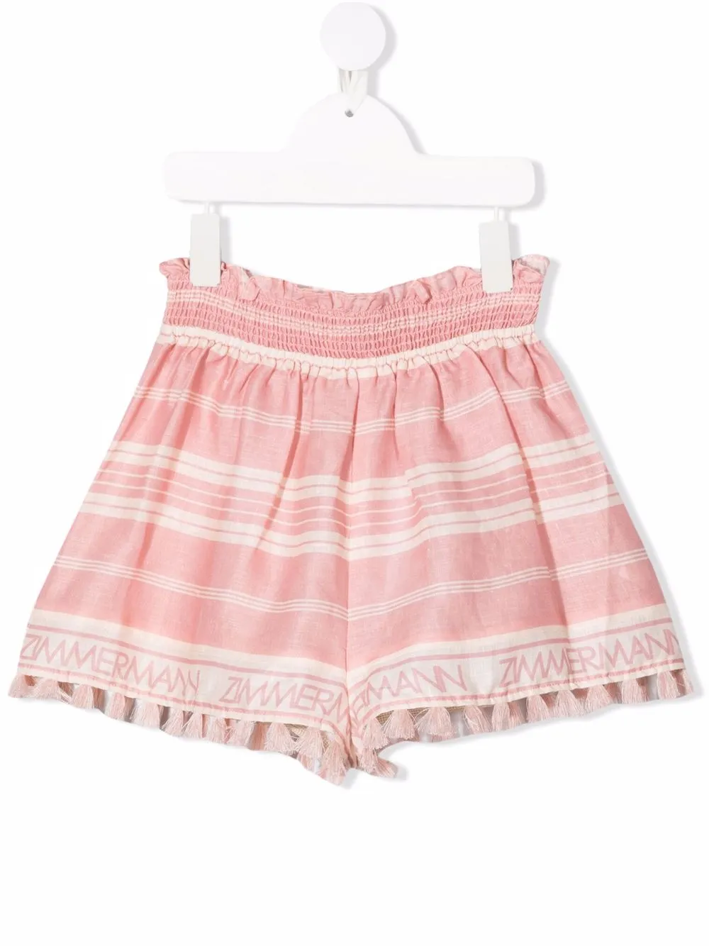 ZIMMERMANN KIDS шорты в полоску с логотипом