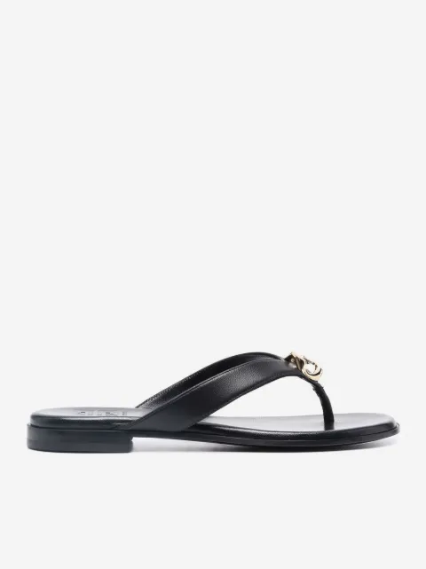 Givenchy sandalias con placa del logo