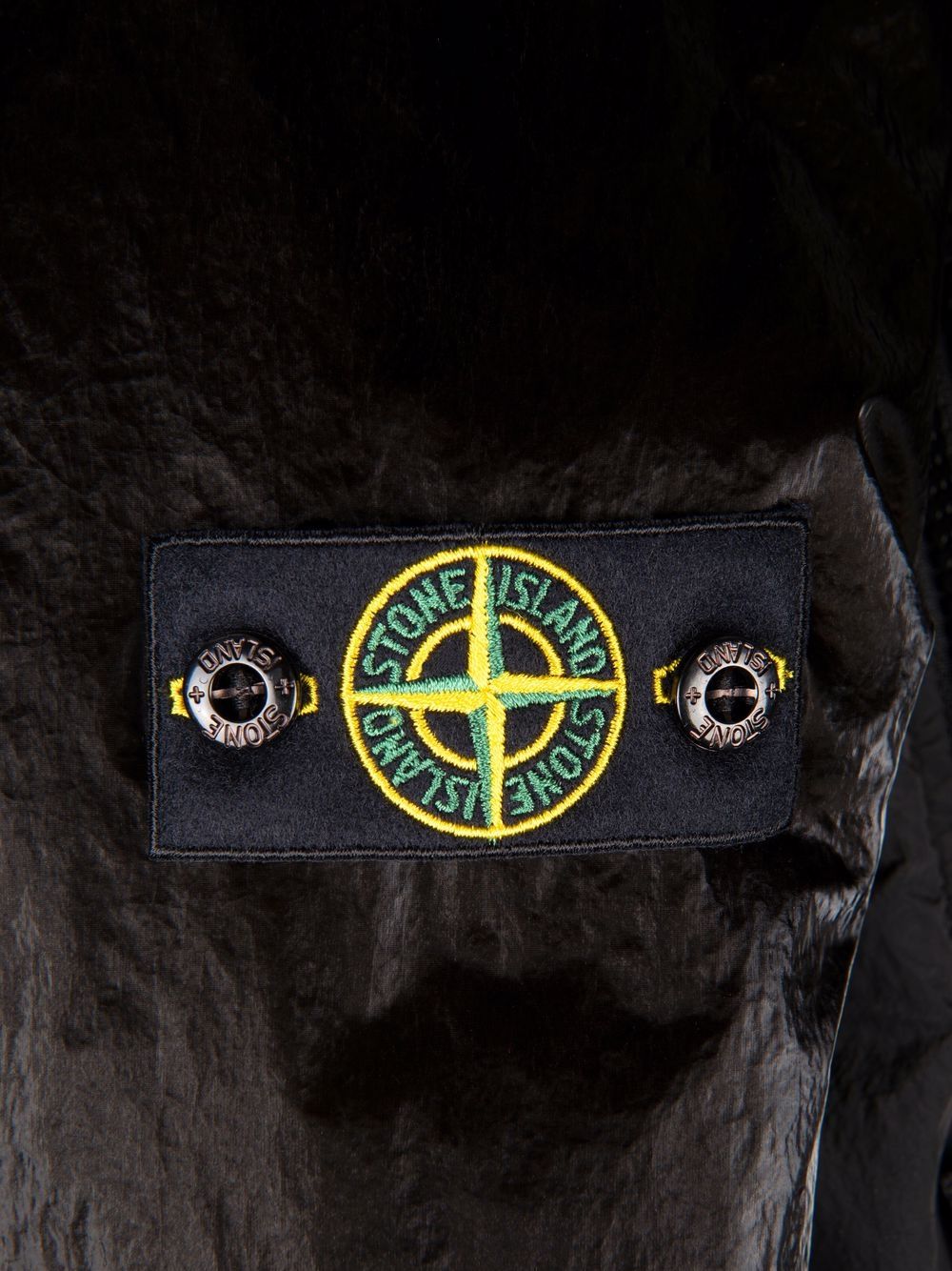 фото Stone island junior куртка с капюшоном и контрастными рукавами