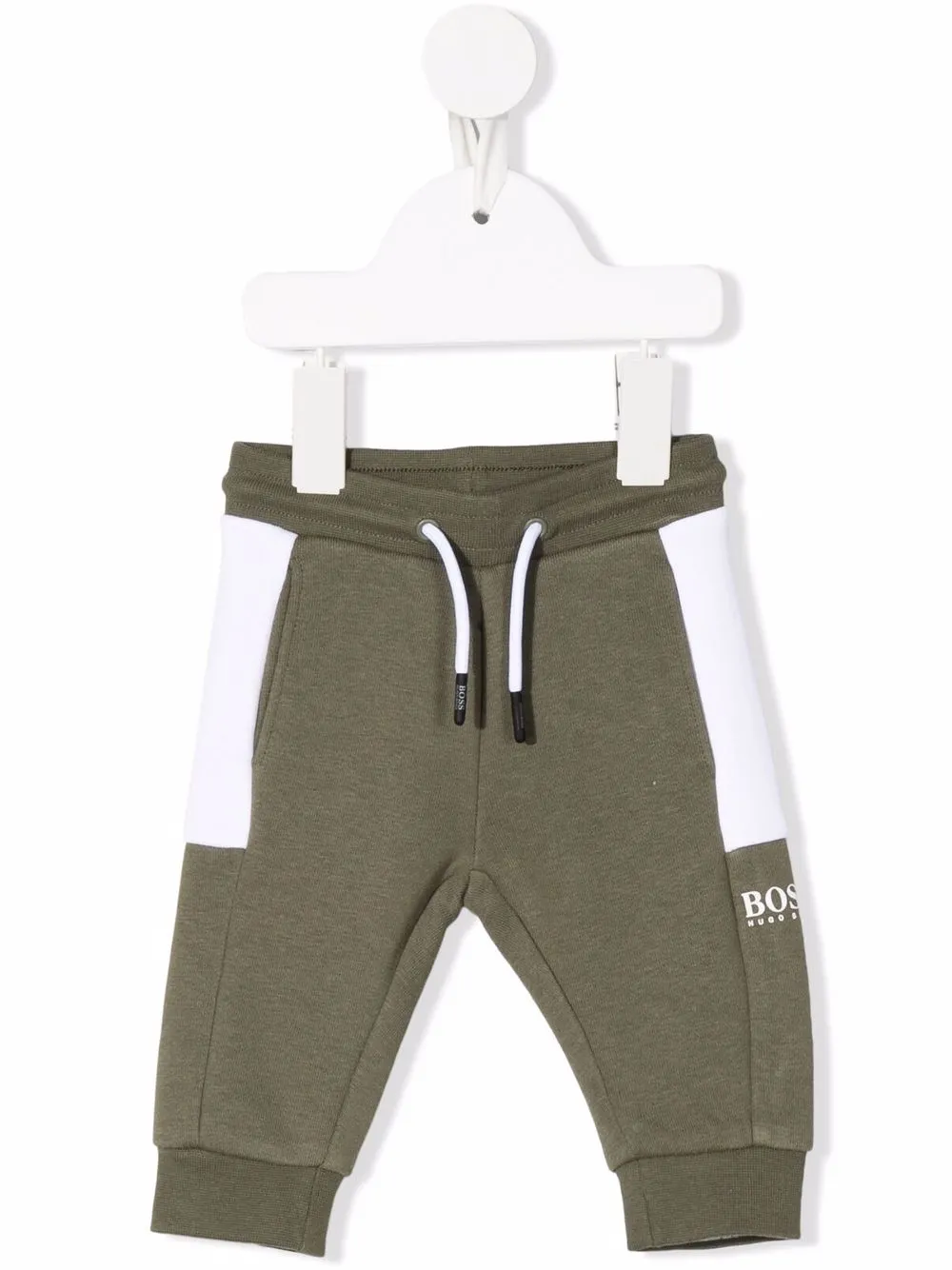 

BOSS Kidswear pants con diseño color block - Verde