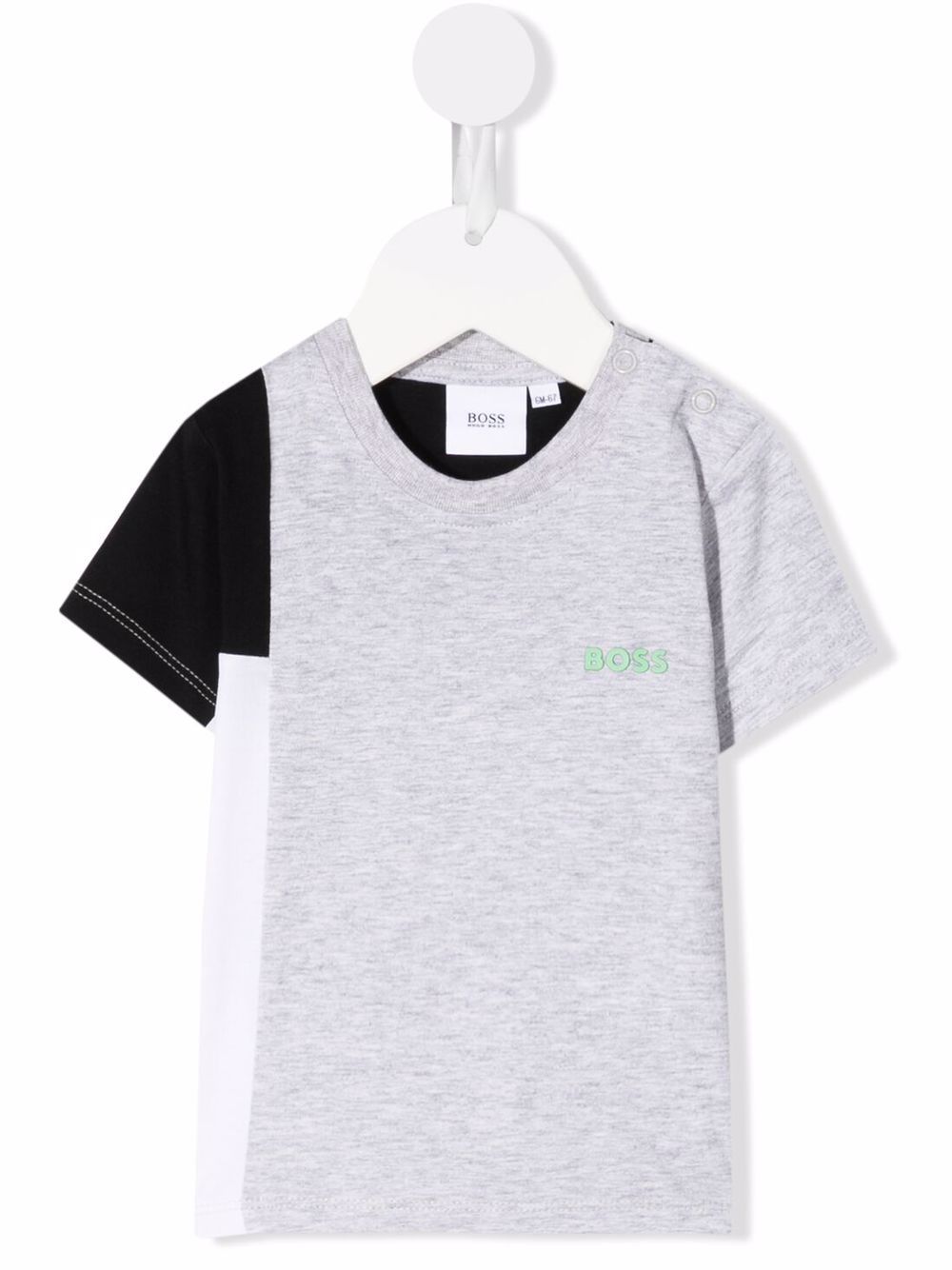 

BOSS Kidswear playera con logo estampado - Gris