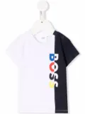 BOSS Kidswear colour-block T-shirt - White