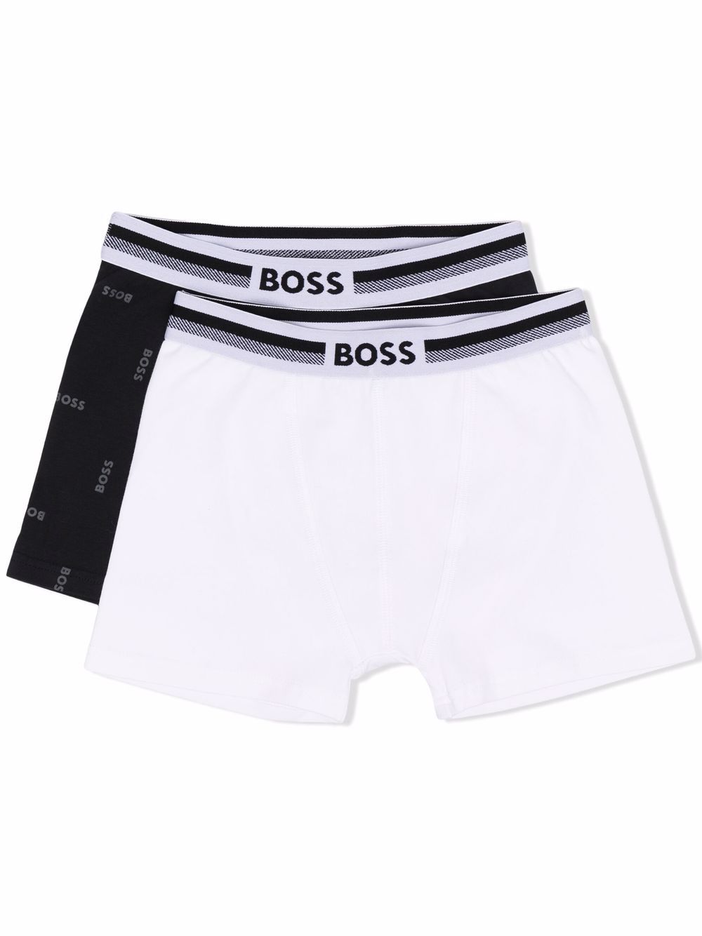 BOSS Kidswear logo-waistband boxers (set of 2) - Black