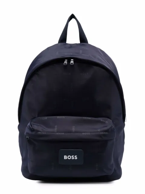Boss Kids شنطة ظهر بشارة شعار الماركة