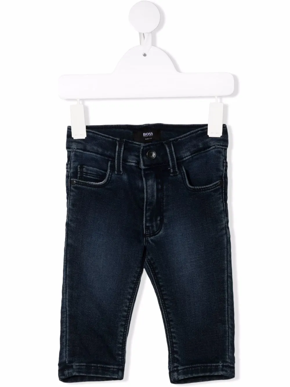 

BOSS Kidswear jeans con parche del logo - Azul