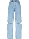 Still Here Cowgirl cut-out jeans - Blue