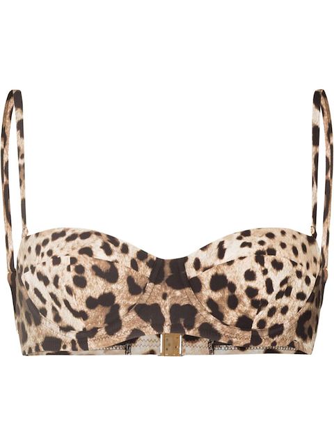 Dolce & Gabbana Sutiã de biquíni com estampa de leopardo
