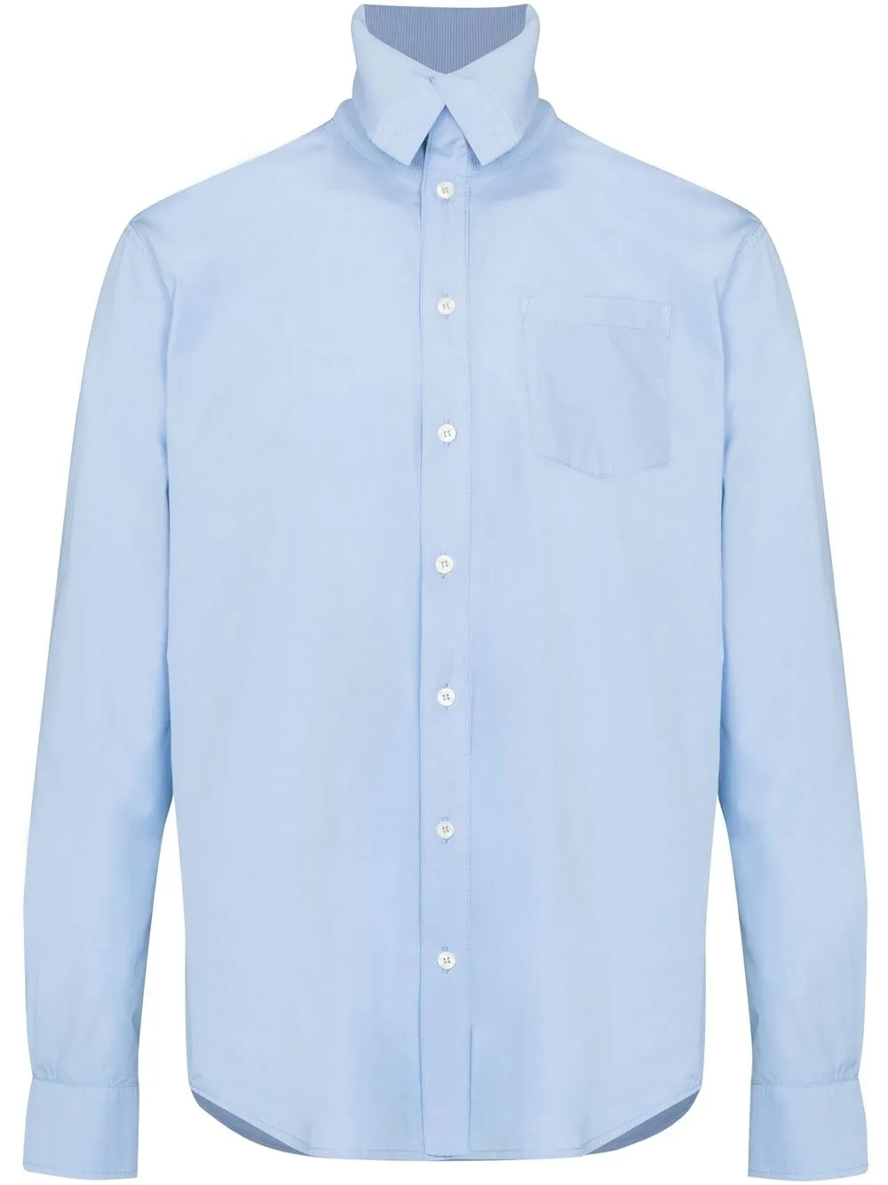 

Stefan Cooke buttoned-up cotton shirt - Blue