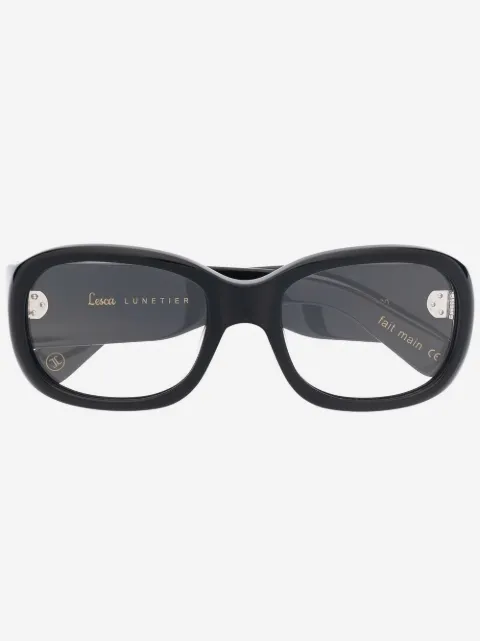 Lesca oval-frame glasses