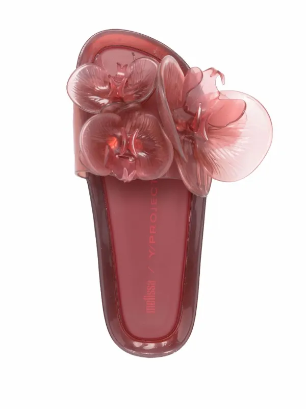 Y/PROJECT melissa フローラルミュール Y. Project X Melissa Floral-Appliqué Mules in Pink | Lyst