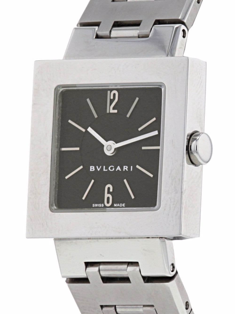 фото Bvlgari pre-owned наручные часы quadrato 22 мм 2000-х годов