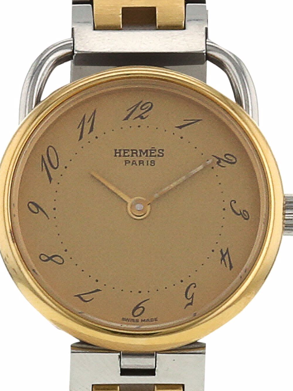 фото Hermès наручные часы arceau pre-owned 25 мм 1990-х годов