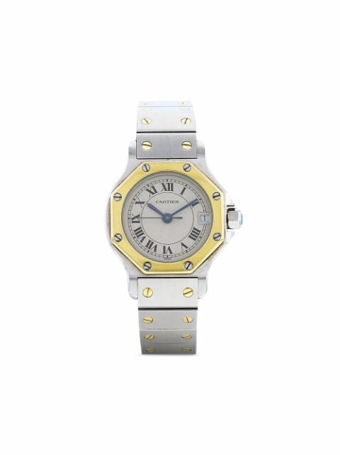 Cartier montre Santos Ronde pre-owned (années 1990)
