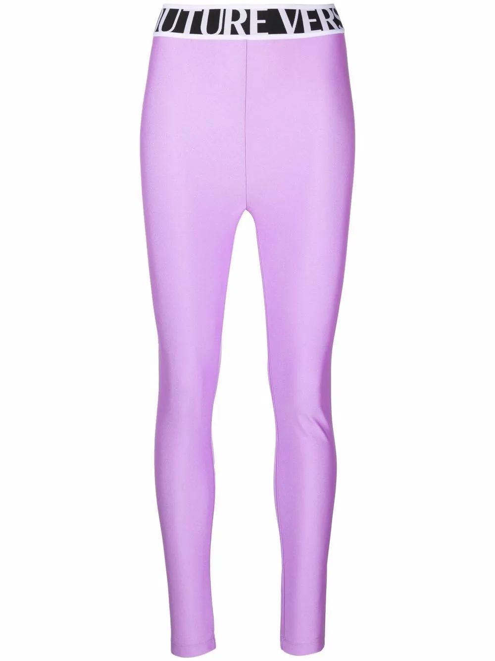 

Versace Jeans Couture leggins con logo en la pretina - Morado