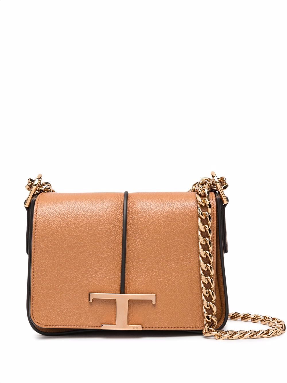 

Tod's bolsa de hombro con placa del logo - Marrón