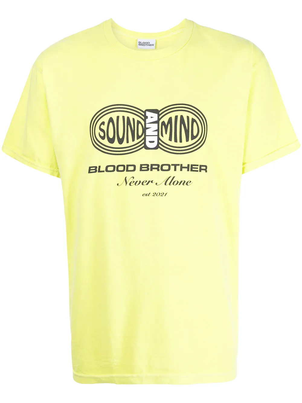 

Blood Brother Sound & Mind cotton T-shirt - Yellow