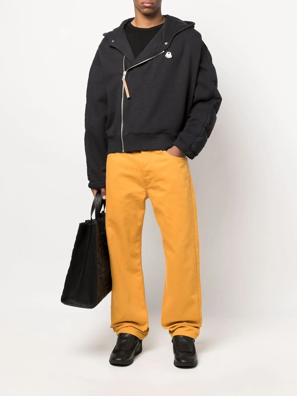 Palm Angels x Moncler side zip fastening padded jacket | Down Jackets | Image 2