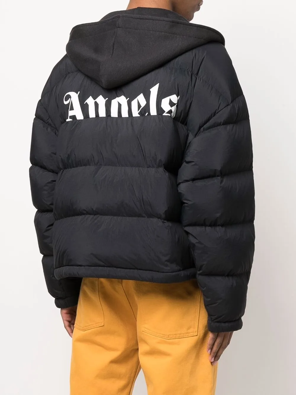 Palm Angels x Moncler jas met ritssluiting Zwart
