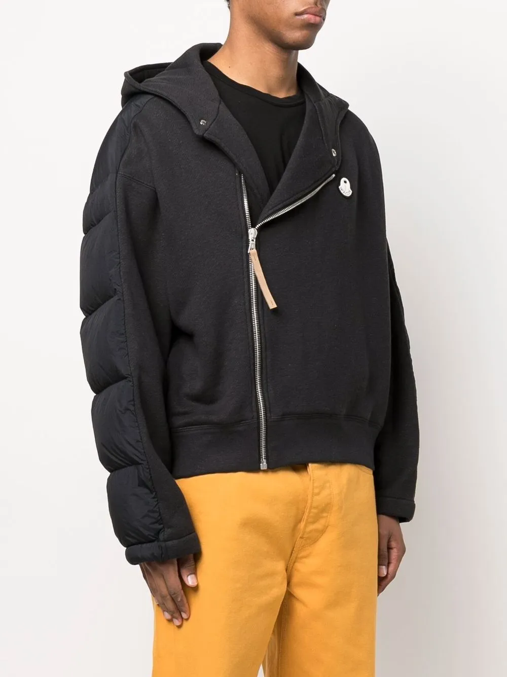 Palm Angels x Moncler jas met ritssluiting Zwart