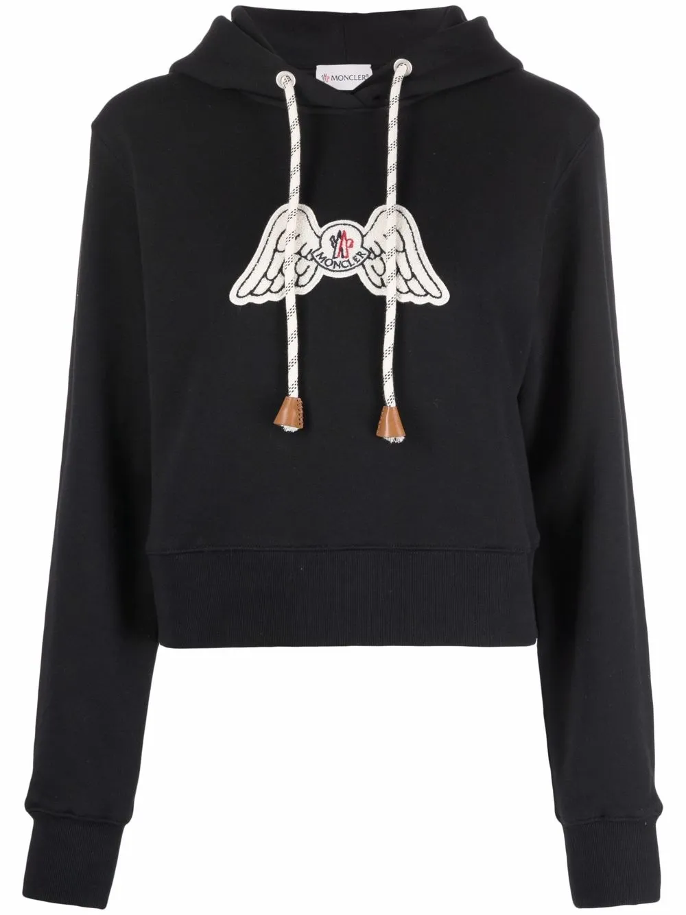 Palm Angels x Moncler hoodie met logopatch Zwart
