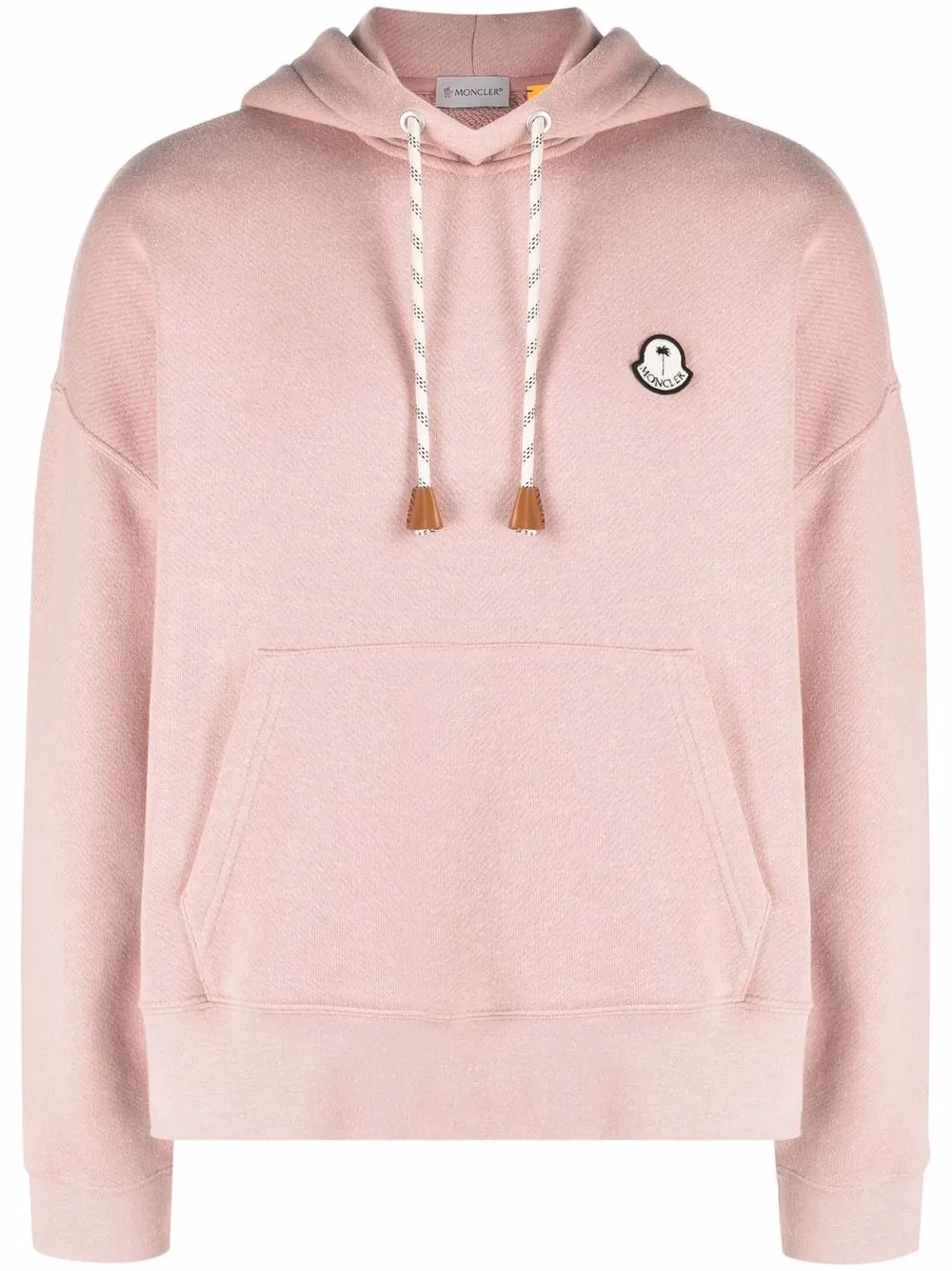 Palm Angels x 8 Moncler Hoodie mit tropischem Motiv - Rosa