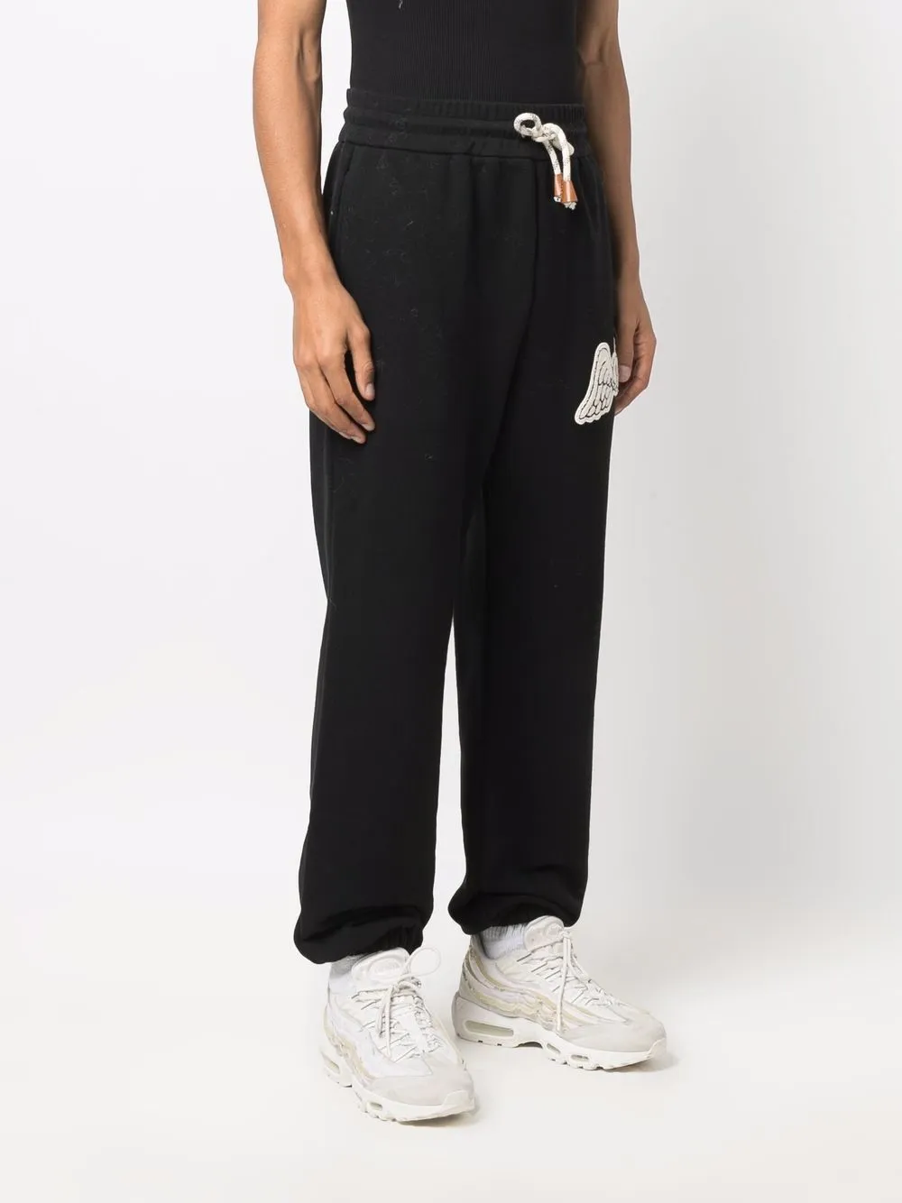 Palm Angels x Moncler trainingsbroek met patch Zwart