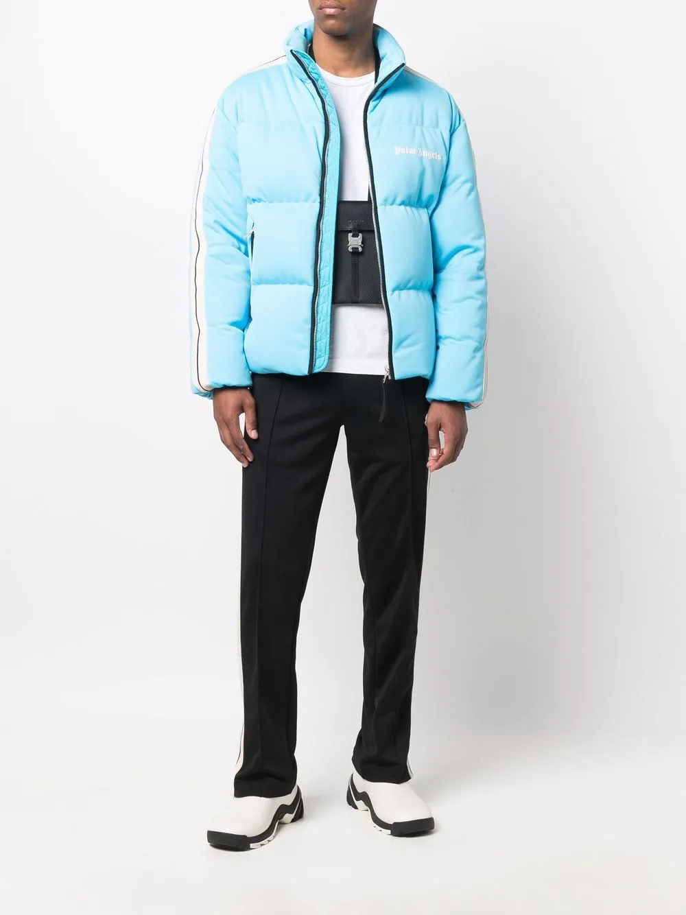 Shop Palm Angels x 8 Moncler Rodman puffer jacket with Express ...