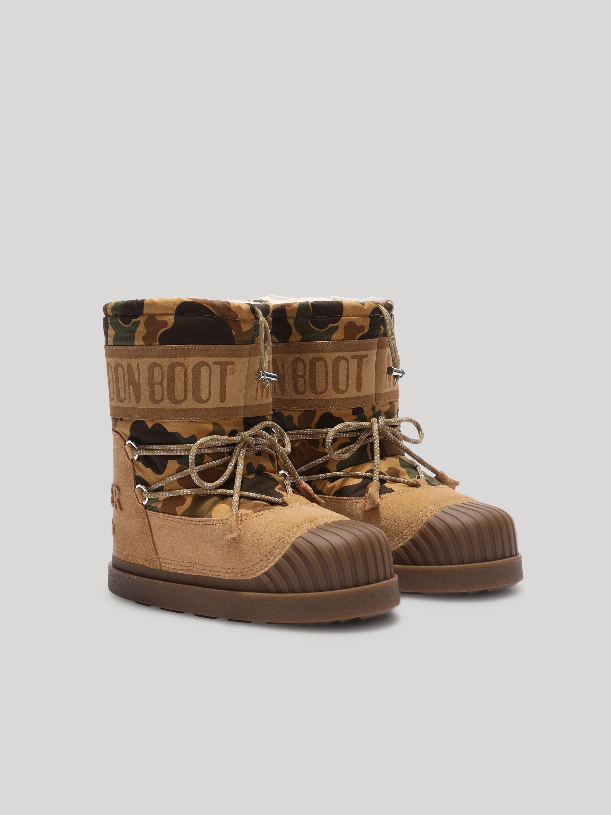 PAXMONCLER CAMOUFLAGE MOON BOOTS