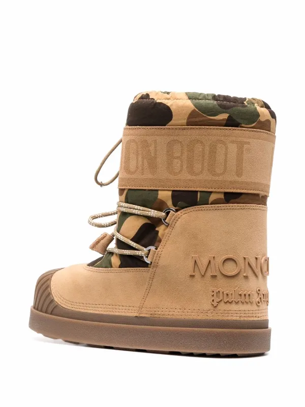 Moncler Shedir Snow Boots Palm Angels Camo Men's