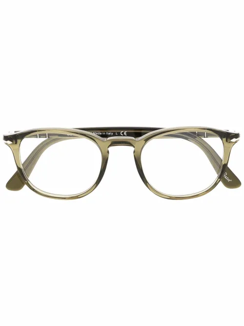 Lunettes de vue à monture ronde transparente - Persol - Modalova
