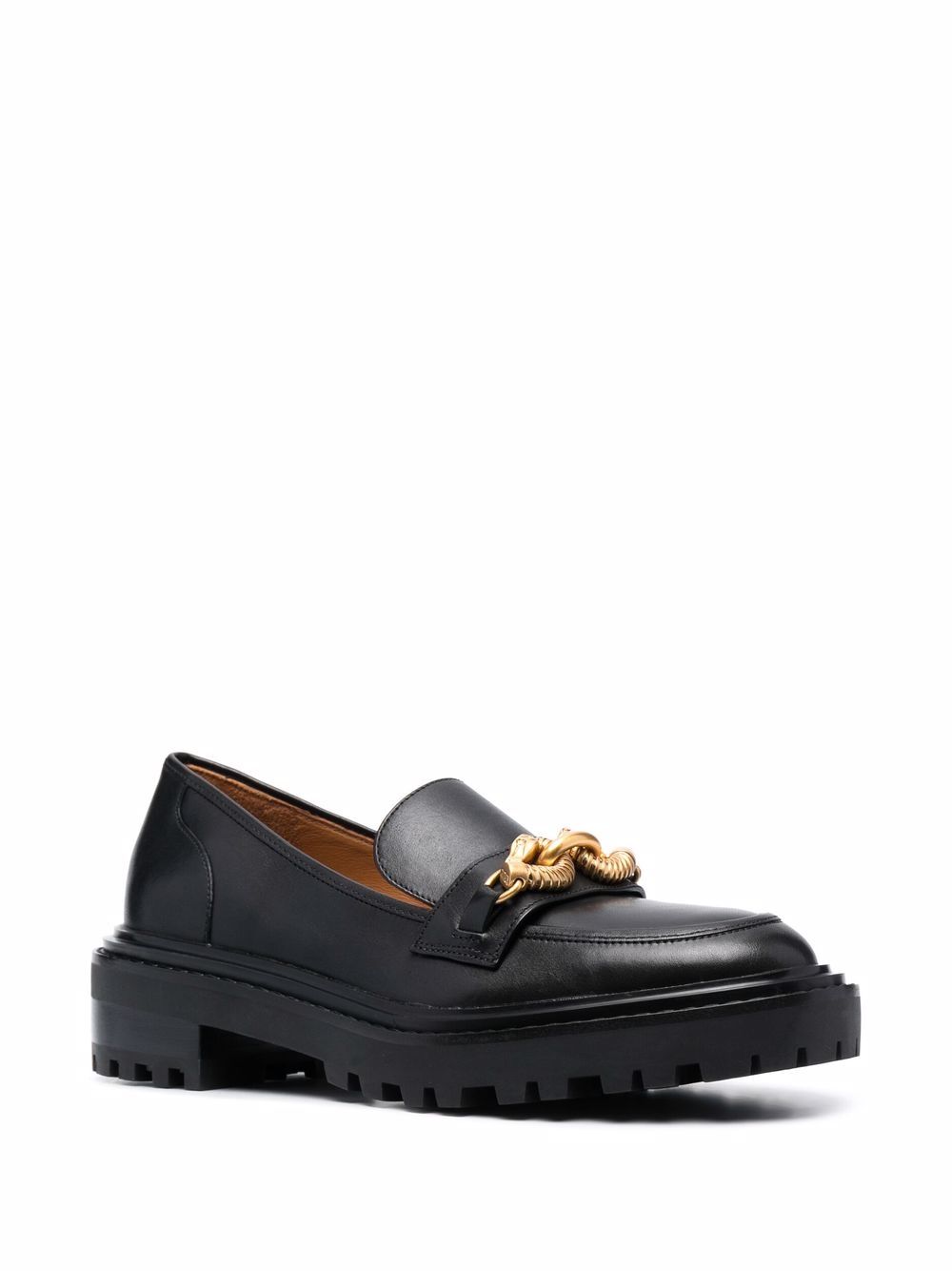 Tory Burch Leren loafers - Zwart