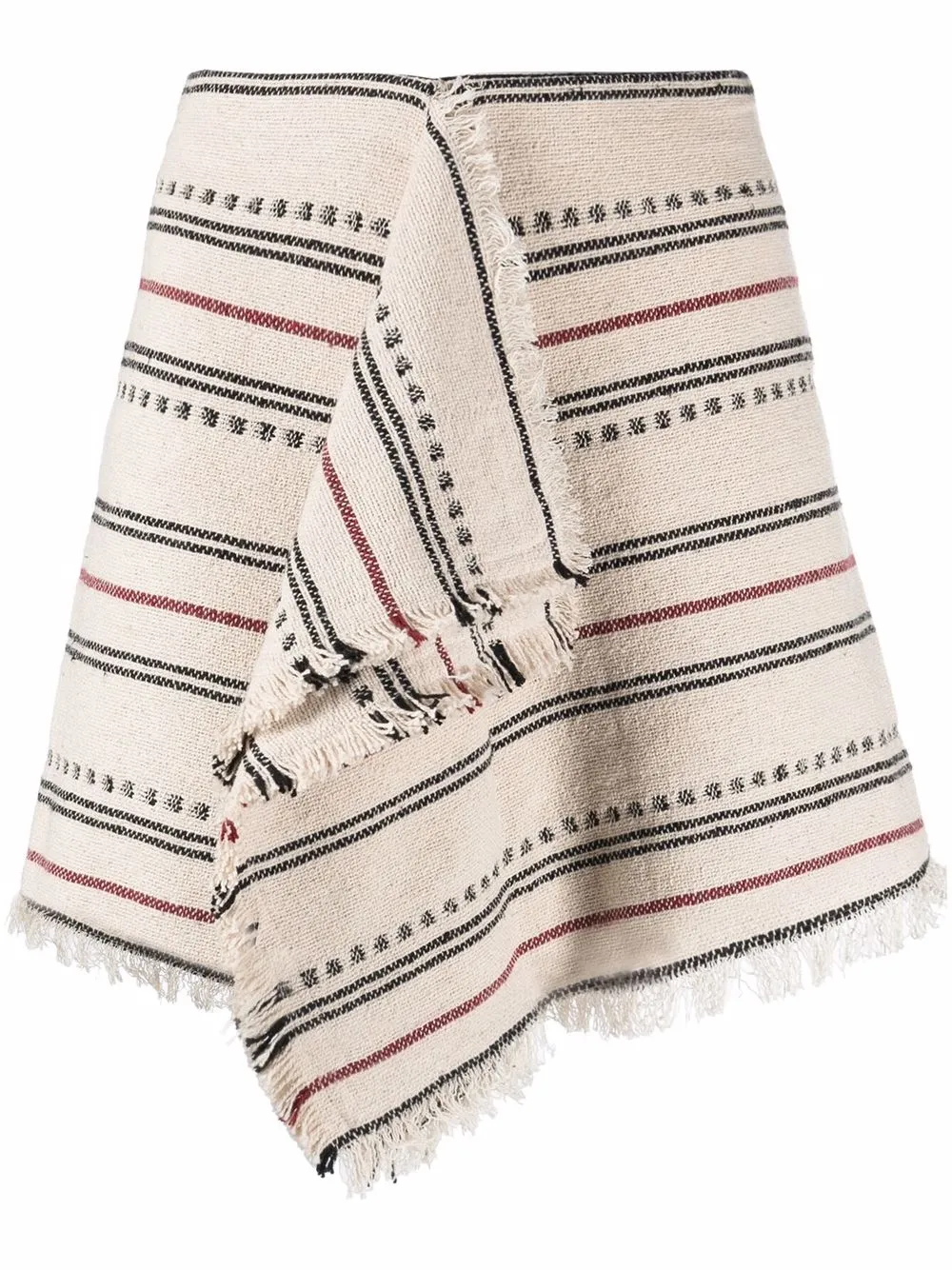 Isabel Marant Étoile striped asymmetric mini skirt