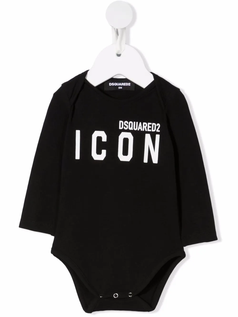 

Dsquared2 Kids body con logo estampado - Negro