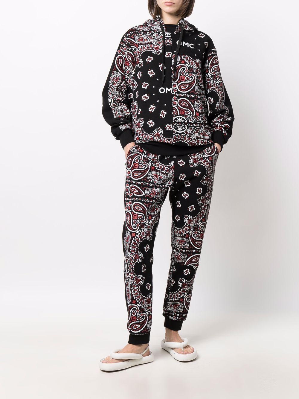 фото Omc bandana-print track pants