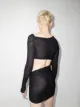 LaQuan Smith cutout-detail twist mini dress