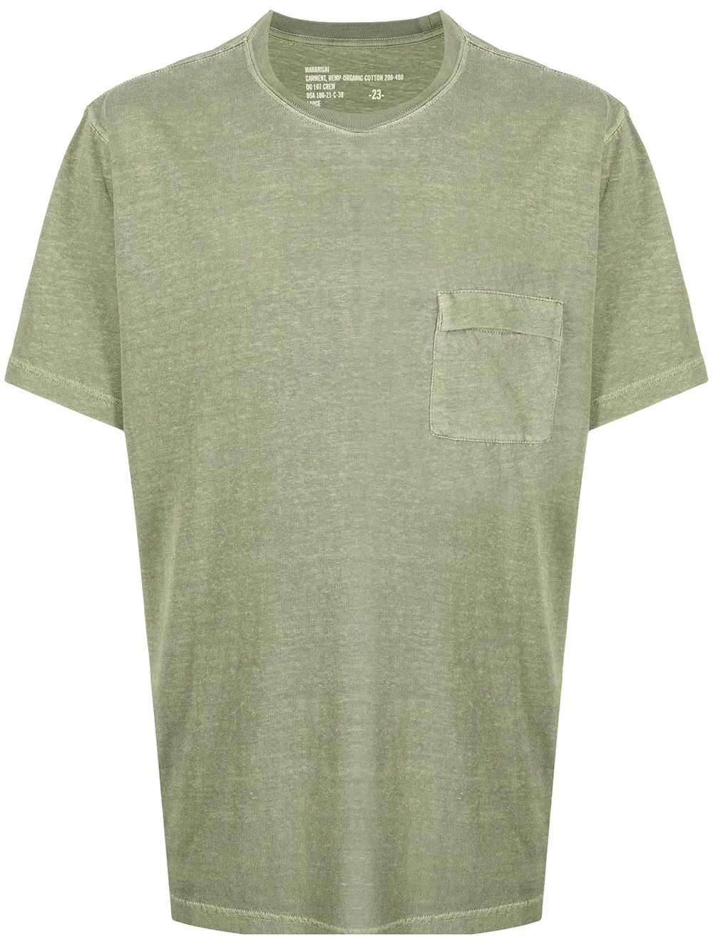 

Maharishi playera con efecto lavado - Verde