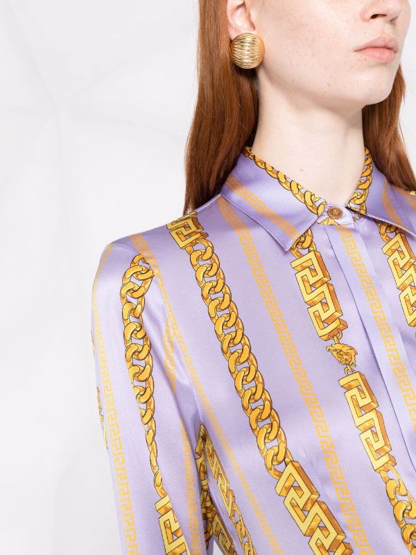 versace print blouse