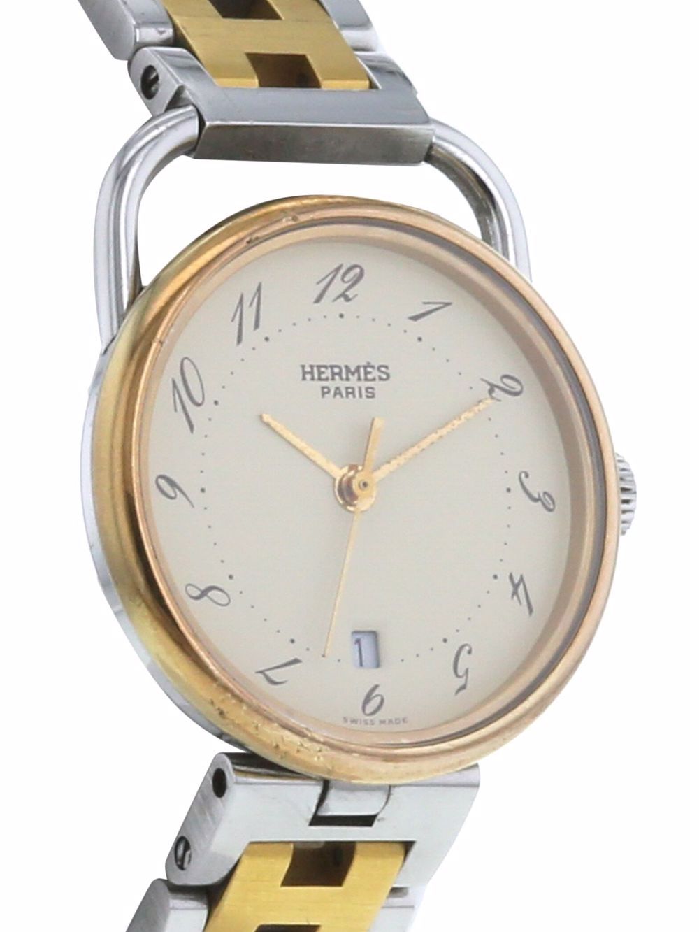 фото Hermès наручные часы arceau pre-owned 25 мм 1990-х годов