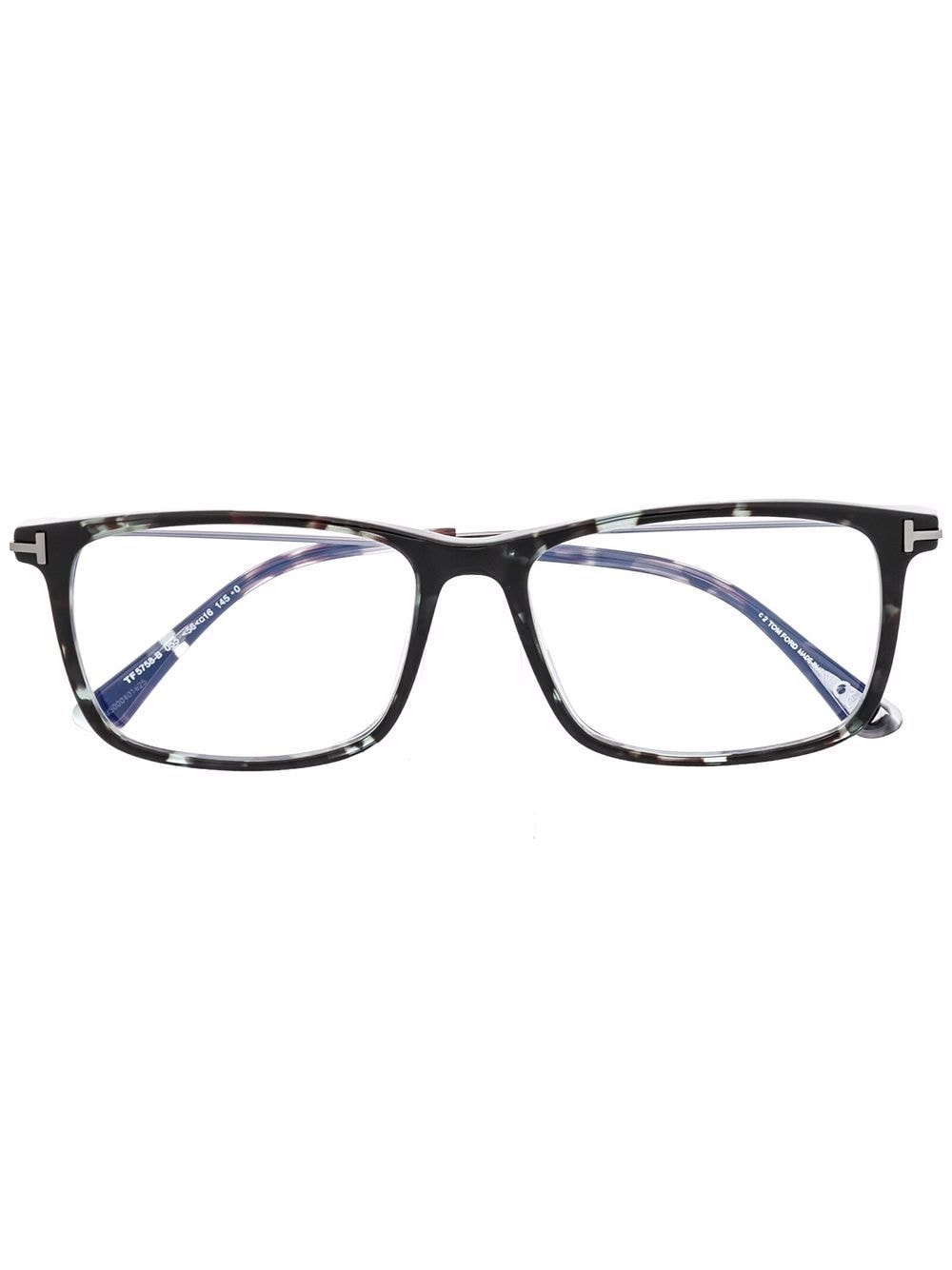 Shop TOM FORD Eyewear marble-effect square-frame glasses with Express  Delivery - FARFETCH