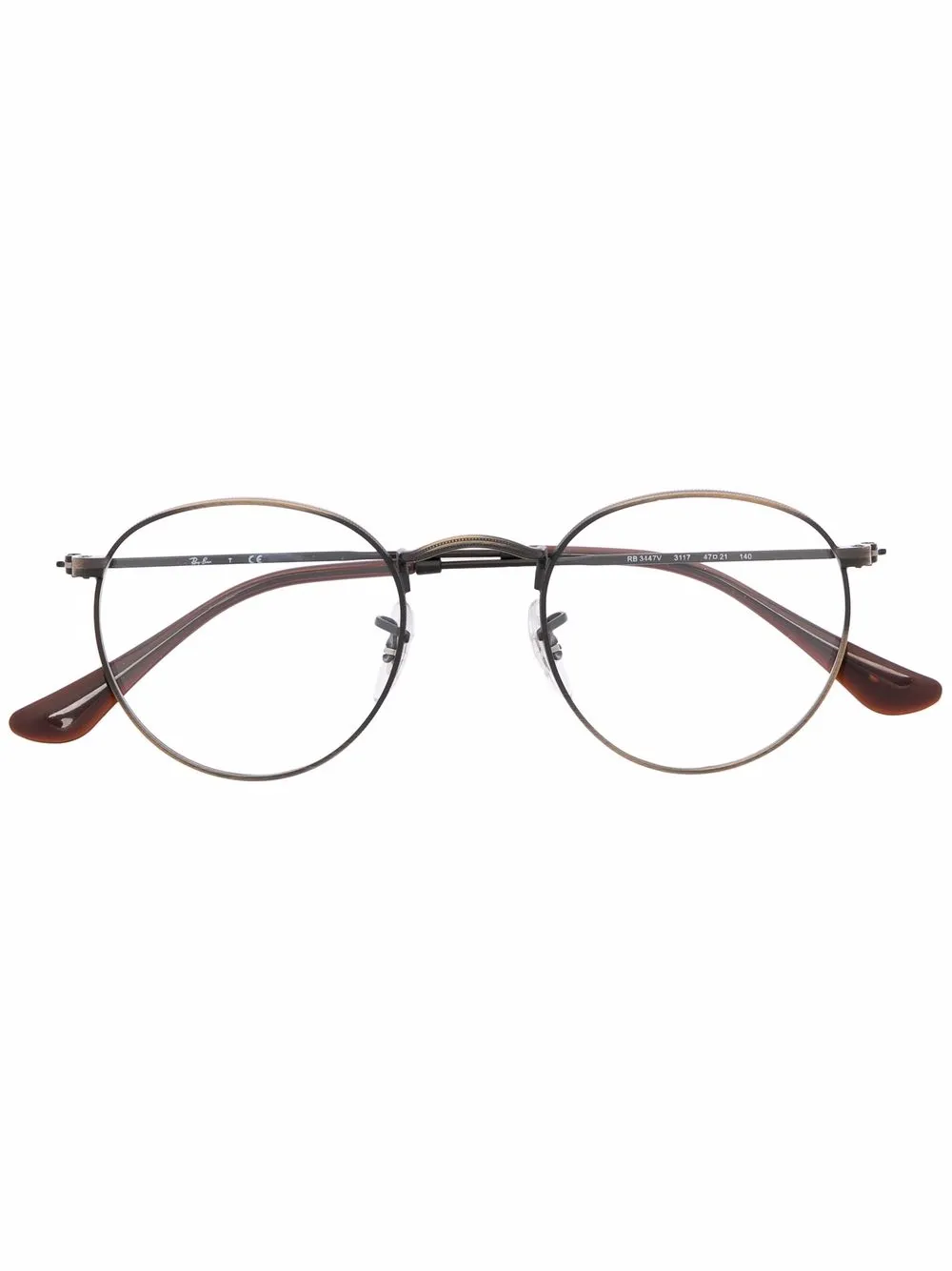 

Ray-Ban lentes con armazón redonda - Marrón