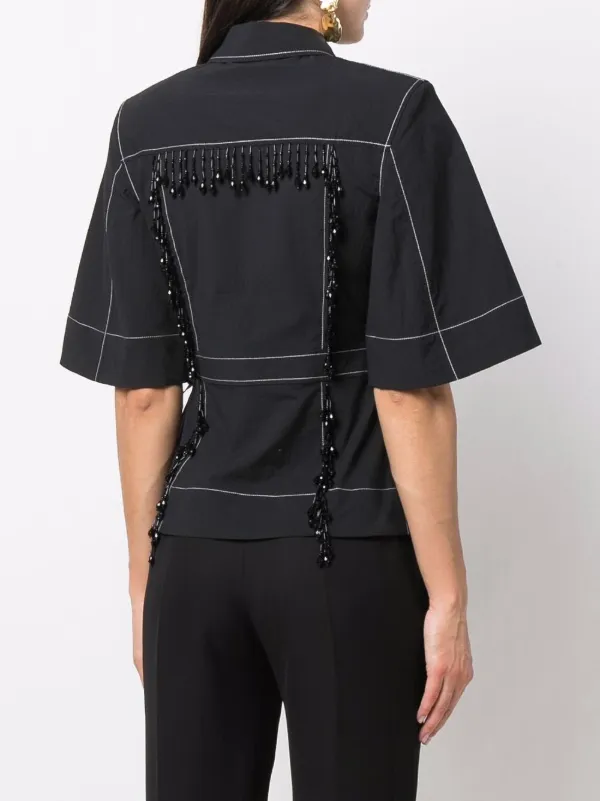 GANNI ビーズ ラップシャツ 通販 - FARFETCH