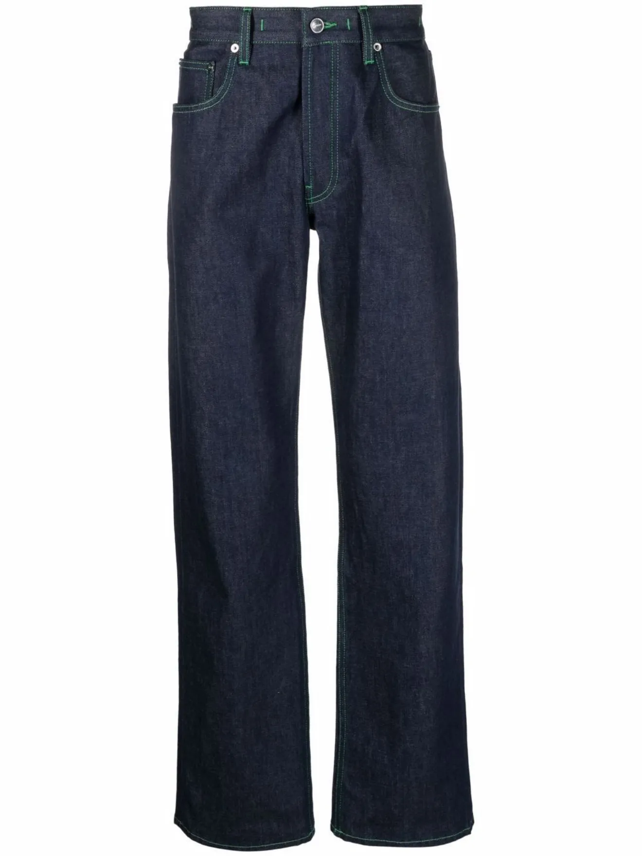 Jacquemus Blue Cotton Relaxed Fit Jeans